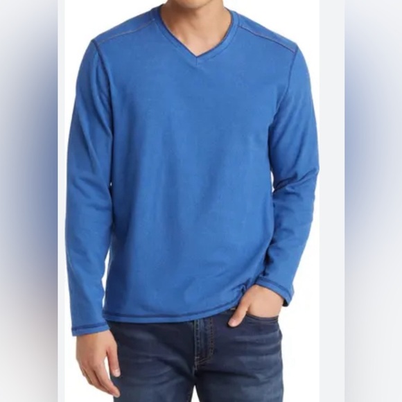 NWT Tommy Bahama V Neck Shirt Golf Pullover Men’s Large NWT - Picture 3 of 8